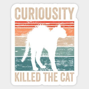 Curiousity Killed The Cat Sticker